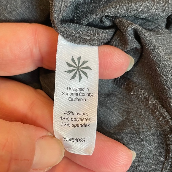 Athleta Navy Stretch Travel Chic Pants Womens 4 Tall Normcore Pockets Lounge - Picture 8 of 14